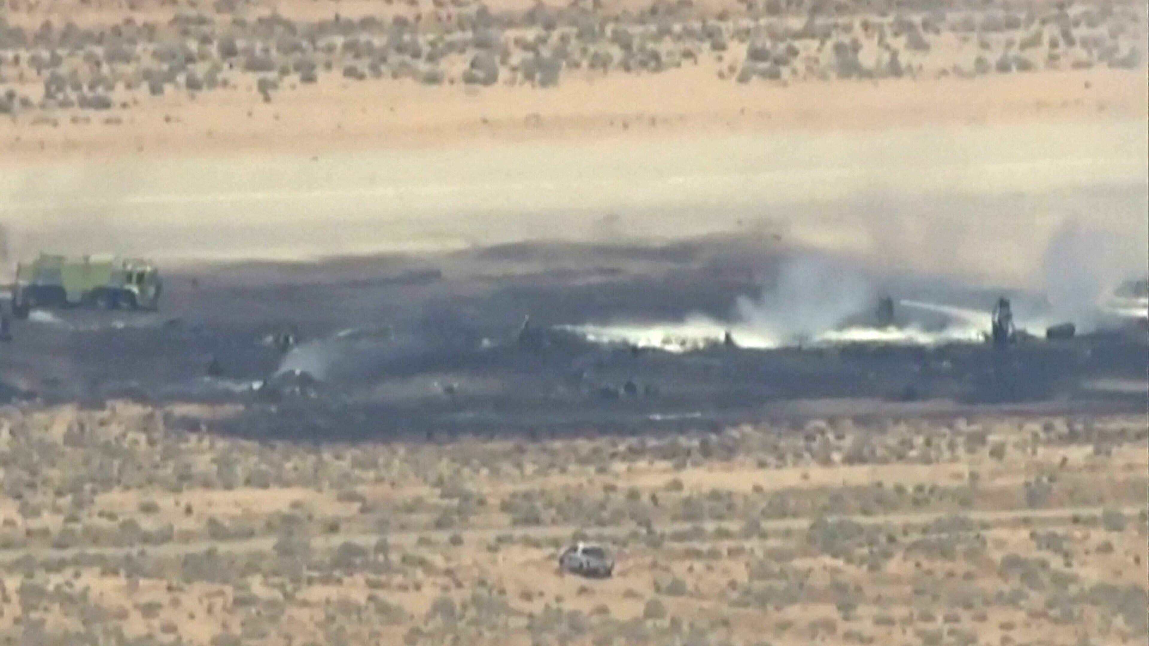 All eight on board killed as B-52 plane crashes in California